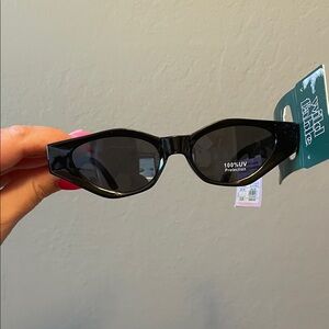 Wild Fable Black Trendy Oval Sunglasses - NEW